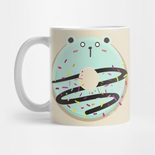 Blushing Bear Kawaii Donut Mug